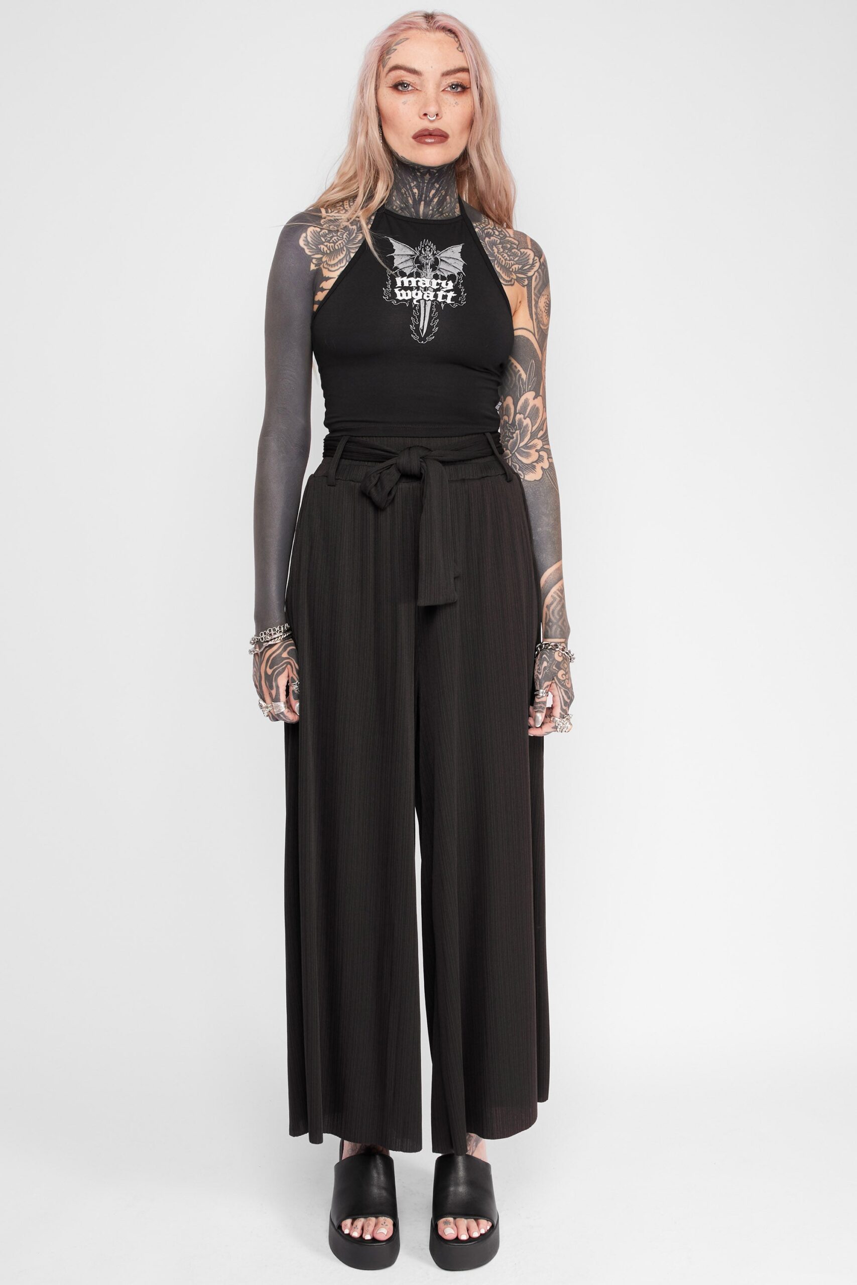Back Pleated Trousers